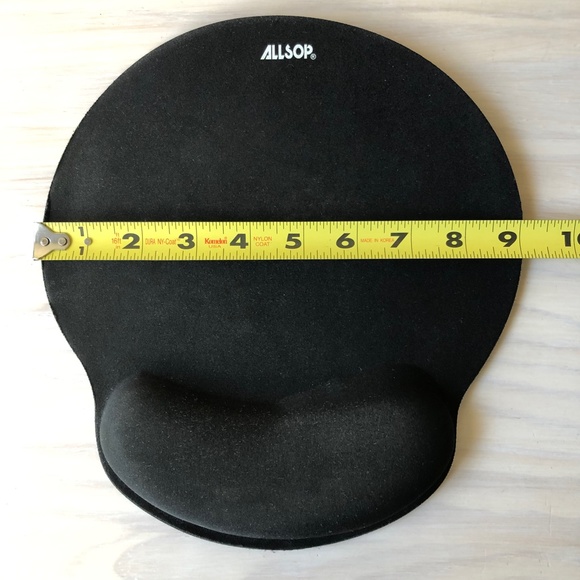 Allsop Foam Mouse Pad/Wrist Rest Combo, Black, 9x10", Ergonomic Support - Picture 8 of 15